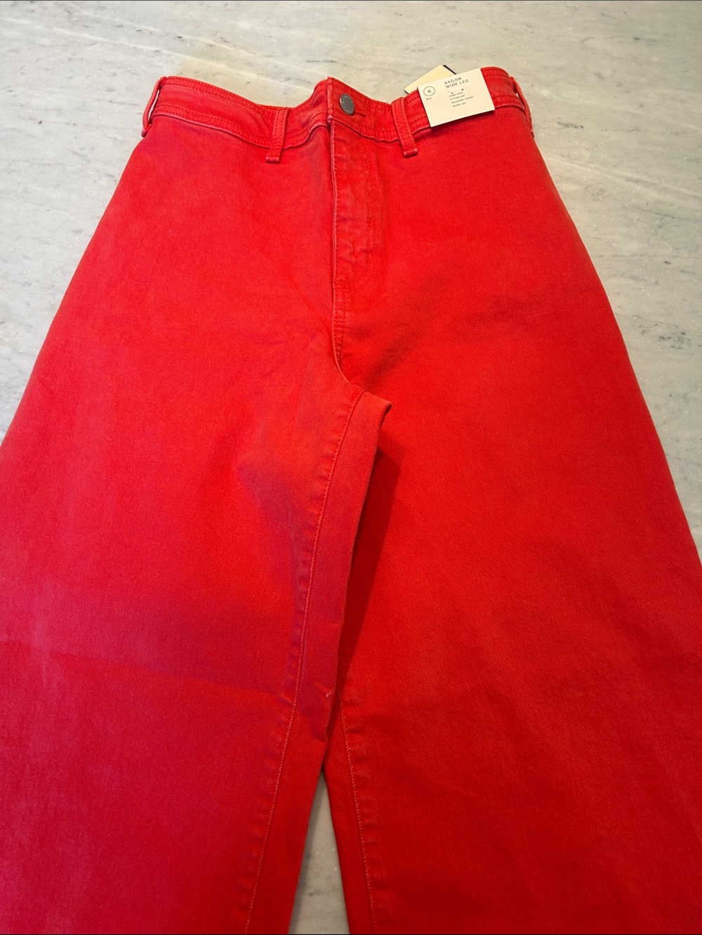 Women’s High-Waist Red Jeans